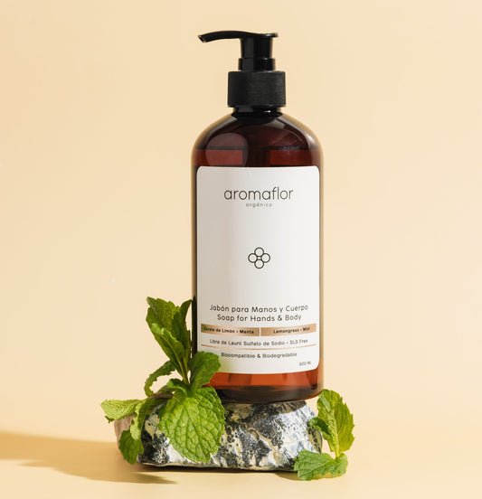 Jabón para Manos y Cuerpo Zacate de Limón - Menta
